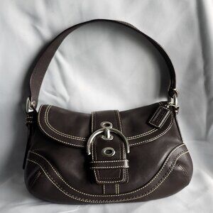 Coach Vintage Brown Leather SoHo Shoulder Bag Brown